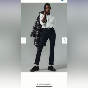 Pilcro Slim Tuck High-Rise Straight-Leg Jeans
